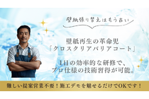 クロスクリアバリアコート「壁紙再生」